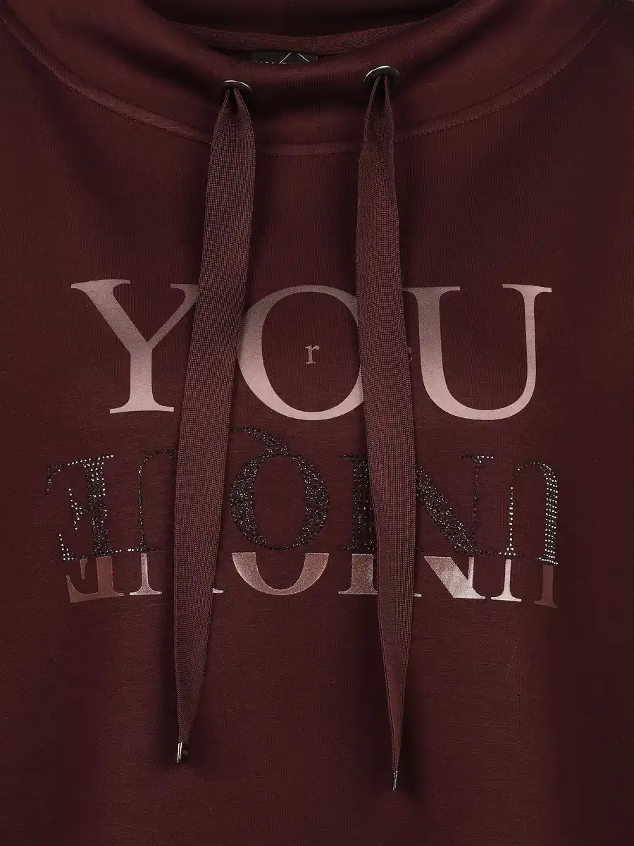 Bild 3 von Damen Sweatshirt mit Stehkragen Rot