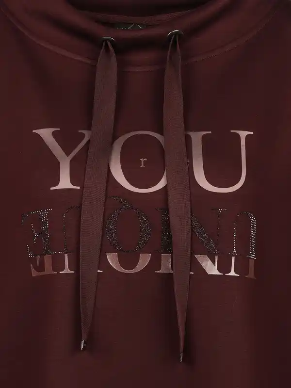 Bild 3 von Damen Sweatshirt mit Stehkragen Rot