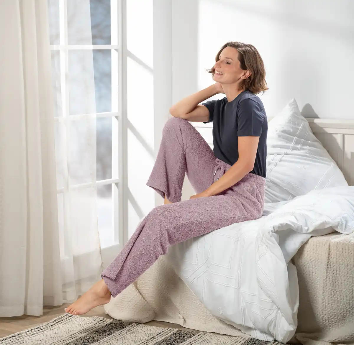 Bild 3 von IDEENWELT Flausch-Relaxhose Gr. M