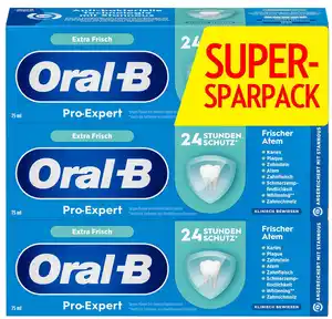 ORAL-B Zahncreme Pro-Expert oder 3D, 3 x 75-ml-Tube