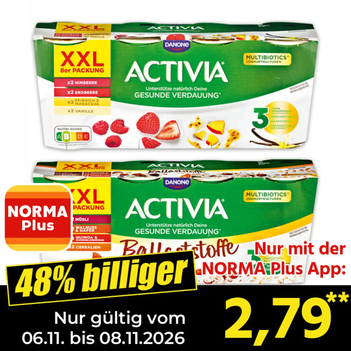 Bild 1 von Danone Activia 8er