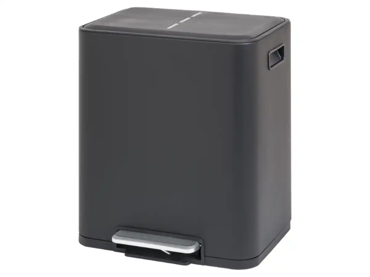 Bild 3 von W5 Abfalleimer, Edelstahl mit Mülltrennsystem, 2 x 15 l