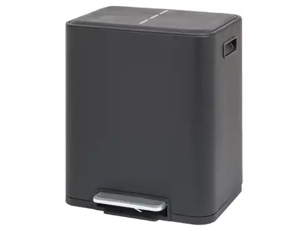 Bild 3 von W5 Abfalleimer, Edelstahl mit Mülltrennsystem, 2 x 15 l