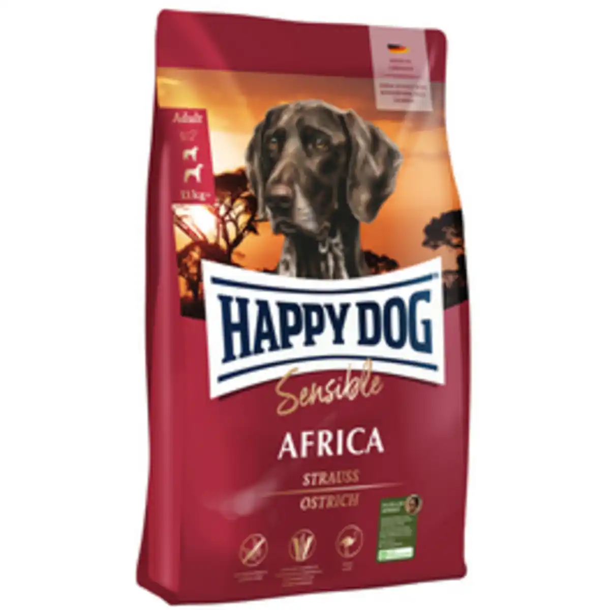 Bild 2 von HAPPY DOG Hundetrockenfutter »Sensible«, 12,5 kg, Strauß