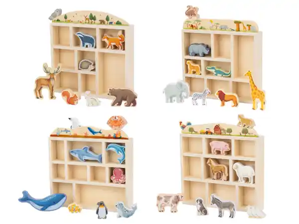 Bild 3 von LUPILU® Holztiere-Box / Wald / Safari / Ozean / Bauernhof