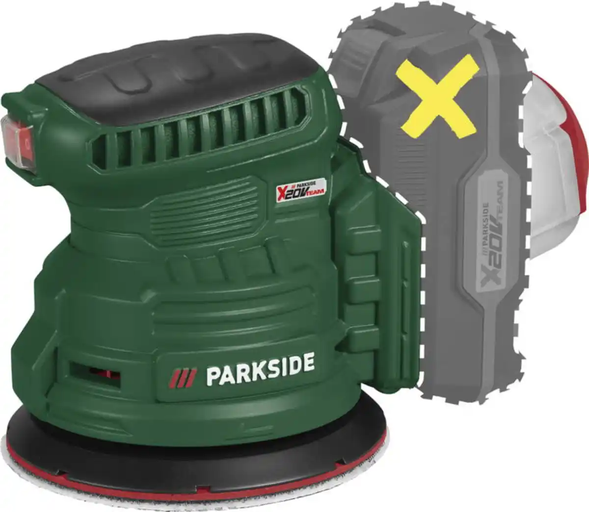 Bild 1 von PARKSIDE® Akku-Exzenterschleifer 20 V »PAEXSG 20-Li B1« (o. Akku)
