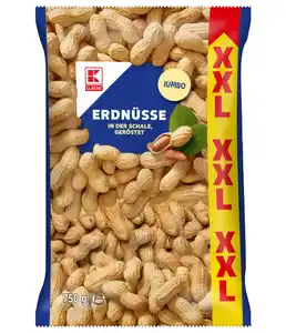 K-CLASSIC Amerik./ägypt. Erdnüsse XXL, 750-g-Beutel