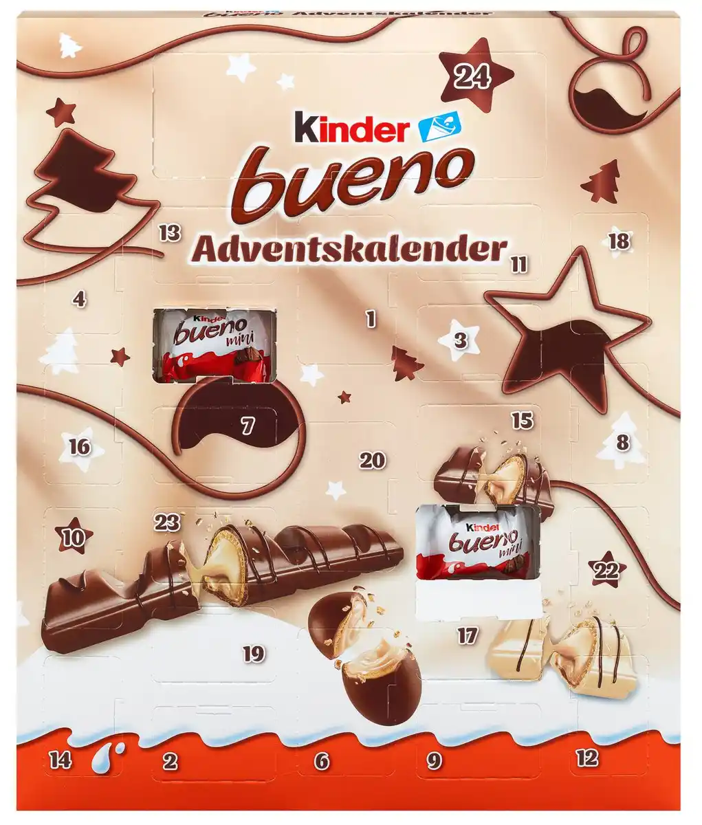 Bild 1 von KINDER Bueno Adventskalender, 181-g-Packg.