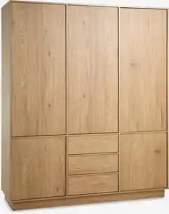 Kleiderschrank TRANUM 180x214 5 Türen 3 Schubl. Eichenfarbe