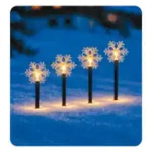 4er-Pack LED-Gartenstecker