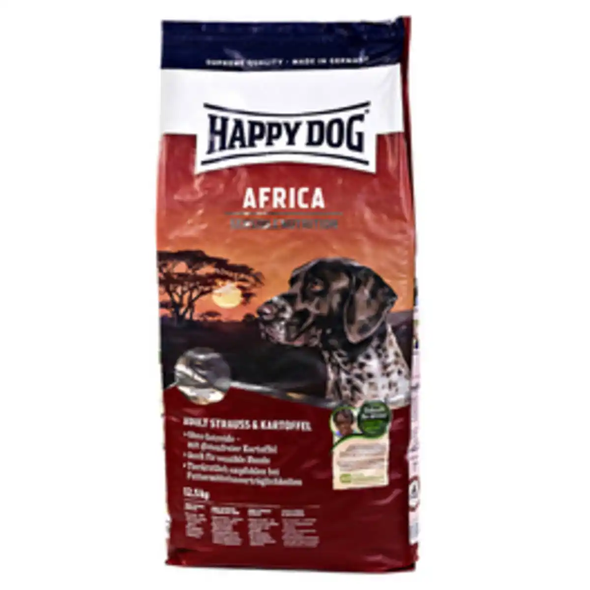 Bild 1 von HAPPY DOG Hundetrockenfutter »Sensible«, 12,5 kg, Strauß