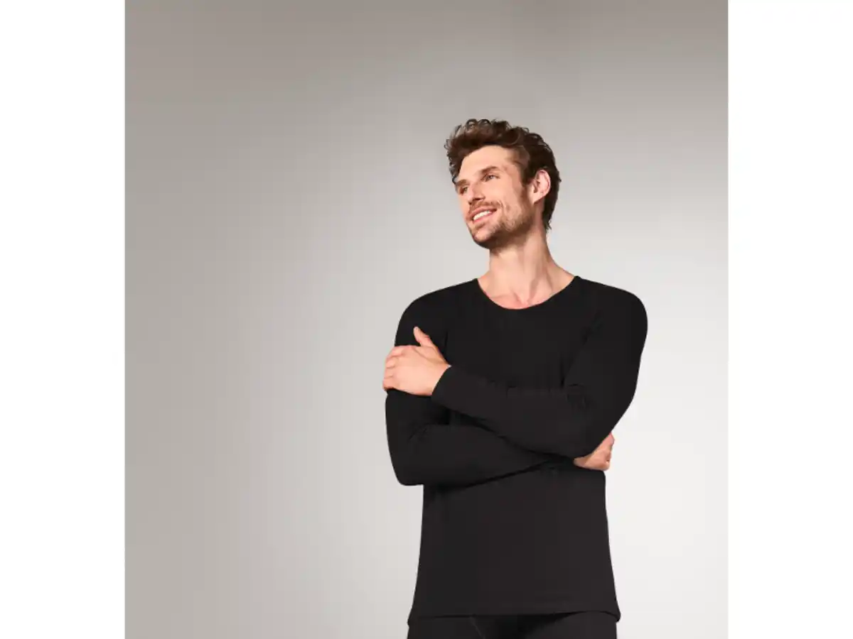 Bild 1 von ESMARA MEN Herren Premium-Merino-Mix-Thermounterhemd