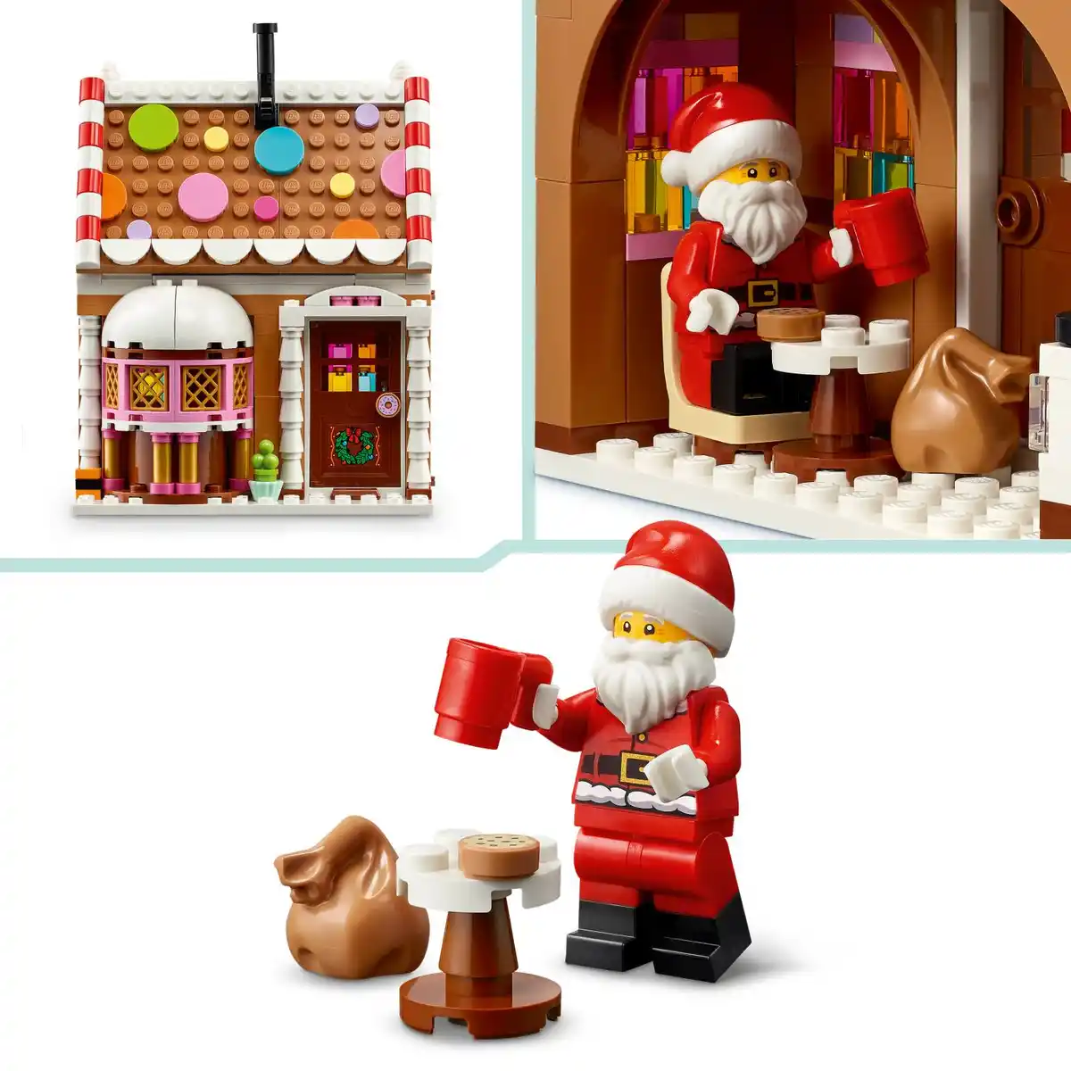 Bild 3 von LEGO »Weihnachtl. Lebkuchenhaus« Bauset 40809, 498-teilig