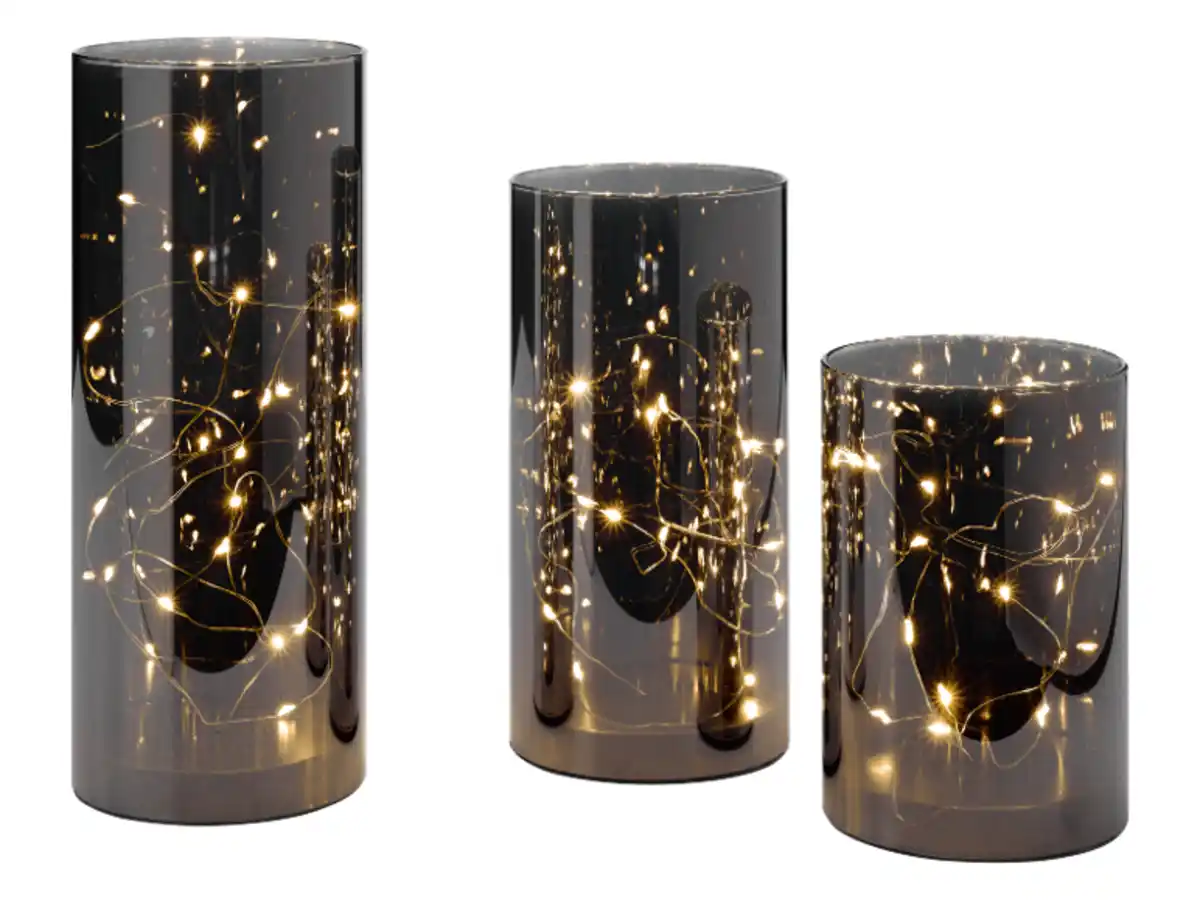 Bild 1 von LIVARNO® LED-Windlichter / LED-Dekokugeln, 3er Set