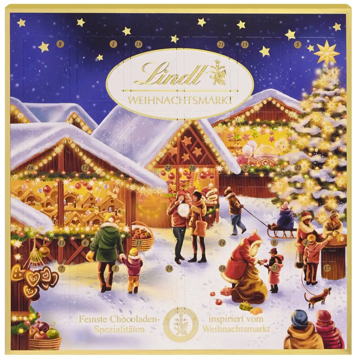 Bild 1 von LINDT Adventskalender »Weihnachtsmarkt«, 115-g-Packg.