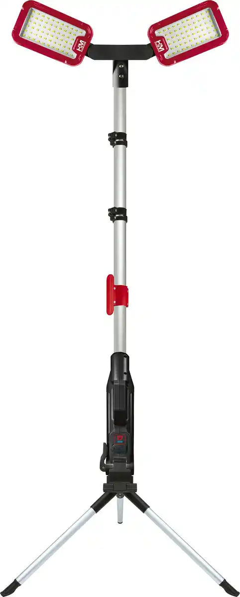 Bild 1 von Schwaiger LED-Arbeitsleuchte HWLS1000 2-fach IP65 124 W 800 lm mit höhenverstellbarem Klappstativ