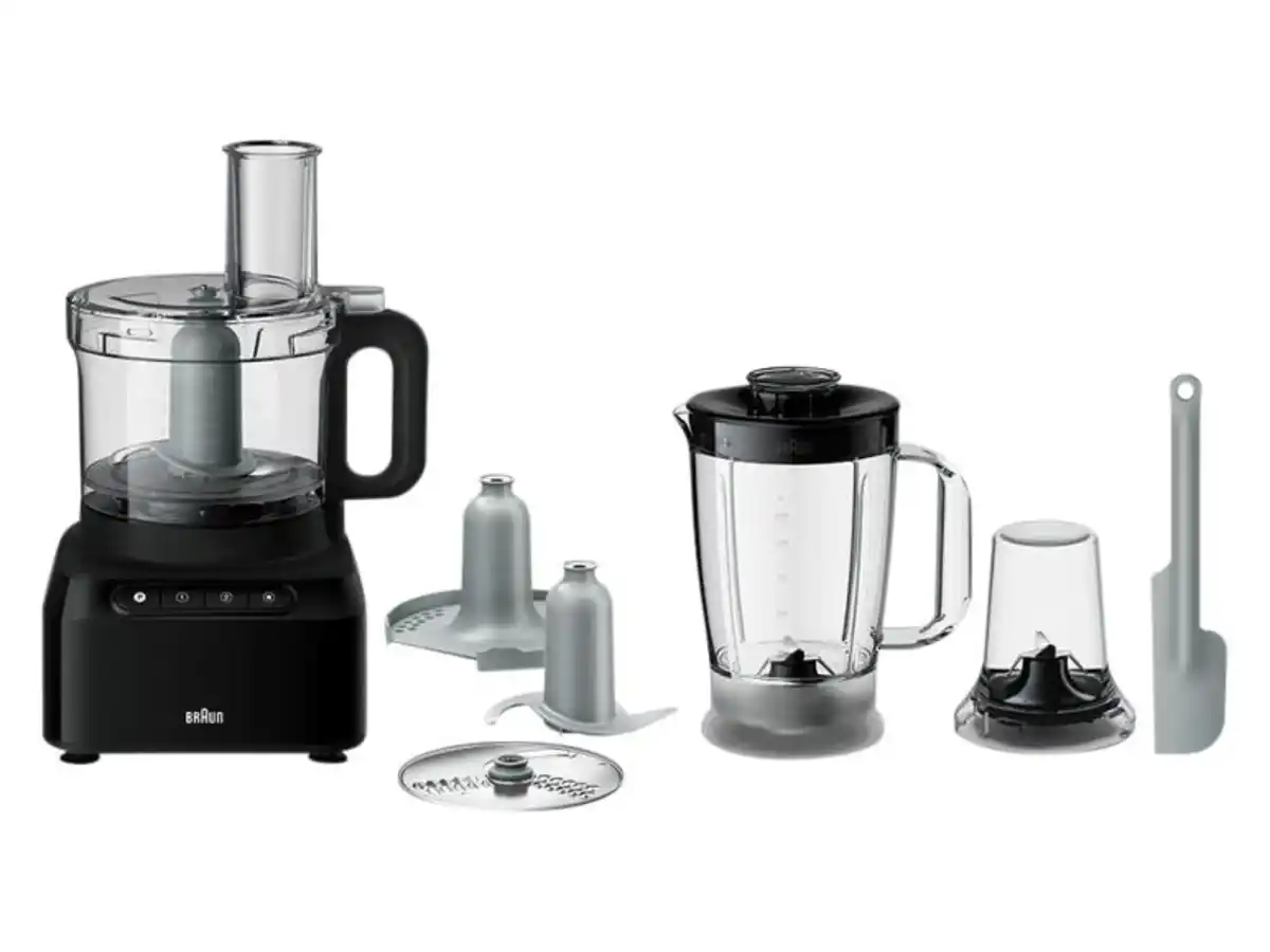 Bild 2 von BRAUN Küchenmaschine schwarz »FP3132BK«, 800W