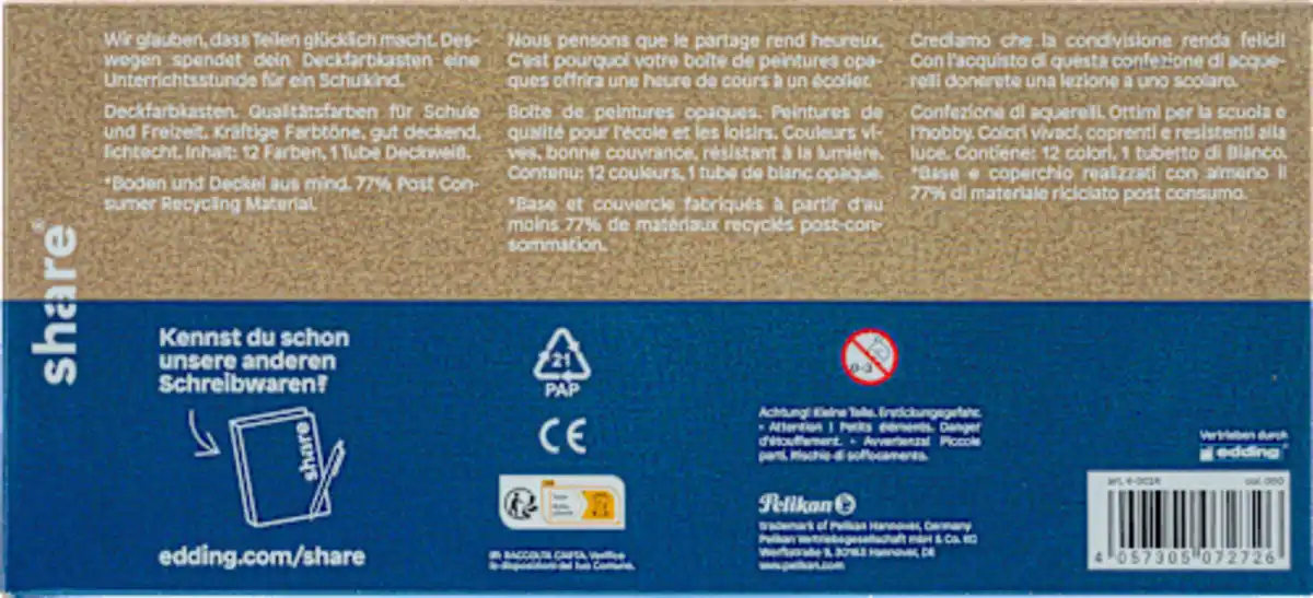 Bild 2 von share Deckfarbkasten Eco by Pelikan, 1 St