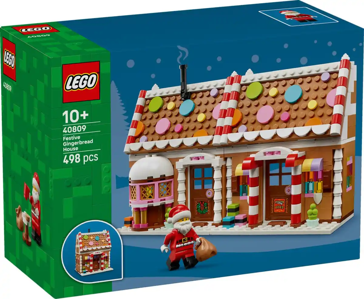 Bild 4 von LEGO »Weihnachtl. Lebkuchenhaus« Bauset 40809, 498-teilig