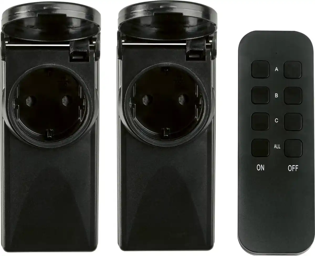 Bild 1 von SWITCH ON® Funksteckdosen-Set außen, 3-teilig