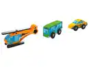 Bild 1 von PLAYTIVE Holz Fahrzeug-Sets, 3-teilig, Modell 2021