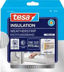 tesa Moll Dichtungsprofil Super Flex 6 m, transparent