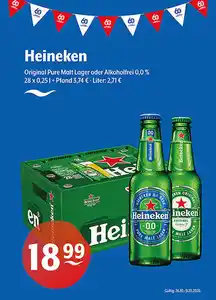 Heineken Original Pure Lager oder Alkoholfrei