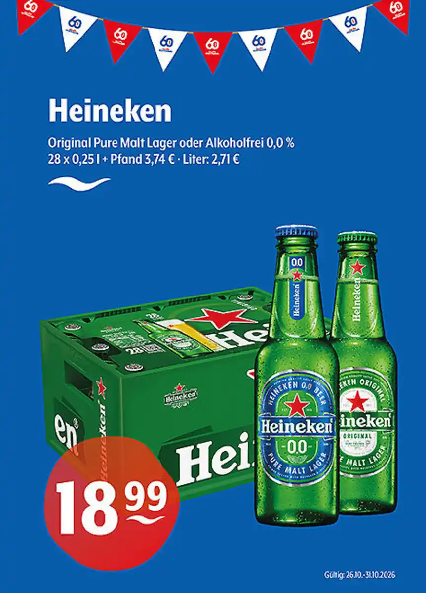 Bild 1 von Heineken Original Pure Lager oder Alkoholfrei