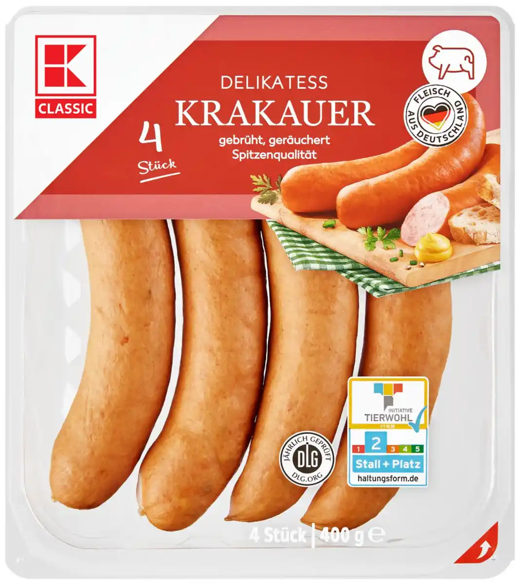 Bild 1 von K-CLASSIC Krakauer, 4 St. = 400-g-Packg.