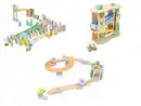 Bild 3 von LUPILU® Holzkugelbahn / Turm 2in1 / Tierdomino