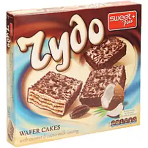 Waffeltörtchen mit 30,4% kakao- und kokosnusshaltiger Creme,...