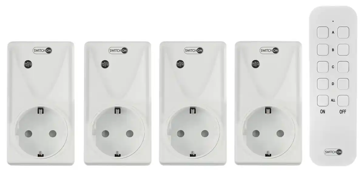Bild 2 von SWITCH ON® Funksteckdosen-Set innen, 5-teilig