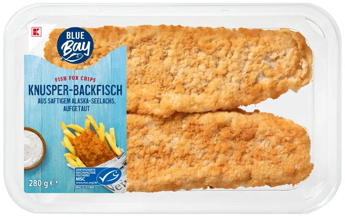 Bild 1 von K-BLUE BAY Knusper-Backfisch, 280-g-Packg.