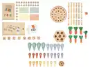 Bild 3 von LUPILU® Stäbchen-Spiel / Holz-Gedächtnisspiel / Buchstabenwürfel-Spiel / Karotten-Steckspiel / Kaktus-Steckspiel