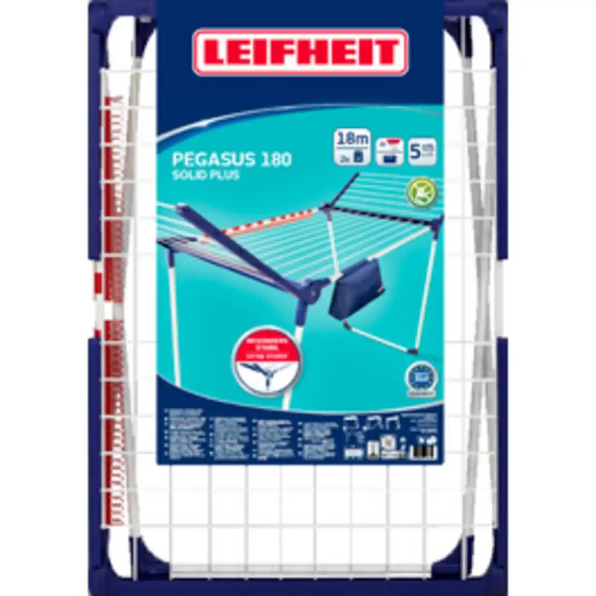 Bild 2 von LEIFHEIT Standtrockner »Pegasus 180 Solid Plus«, Leinenlänge: 18 m