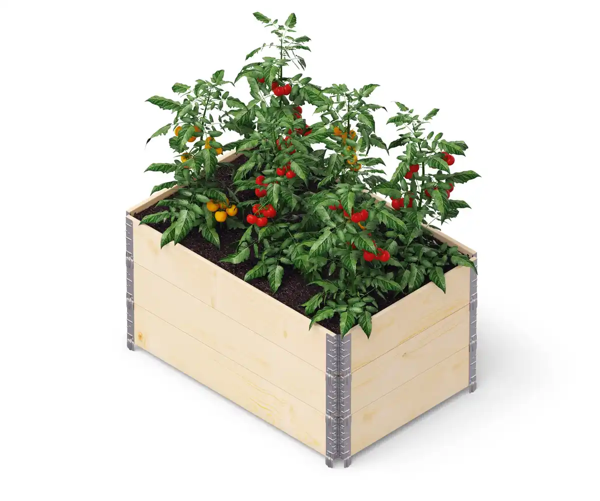 Bild 1 von Upyard Palettenrahmen Hochbeet 3er-Set 120 x 80 cm