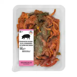 Paprika-Schinkengeschnetzeltes