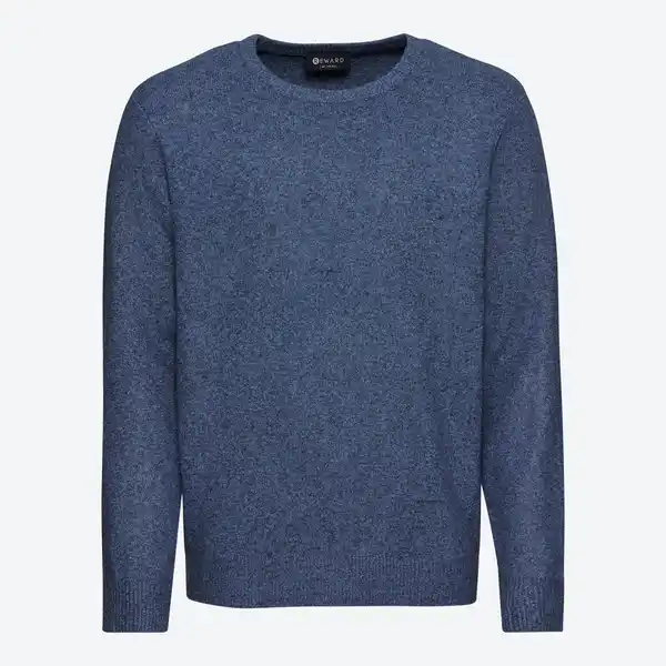 Bild 3 von Herren-Pullover mit rundem Halsausschnitt in Melange-Optik