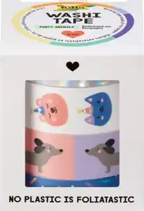 folia Washi-Tape 4er-Set HOTFOIL PARTY ANIMALS, 20 m