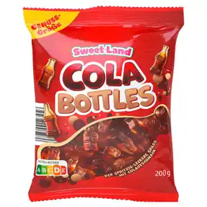 SWEET LAND Gummibären 200 g, Cola Flaschen