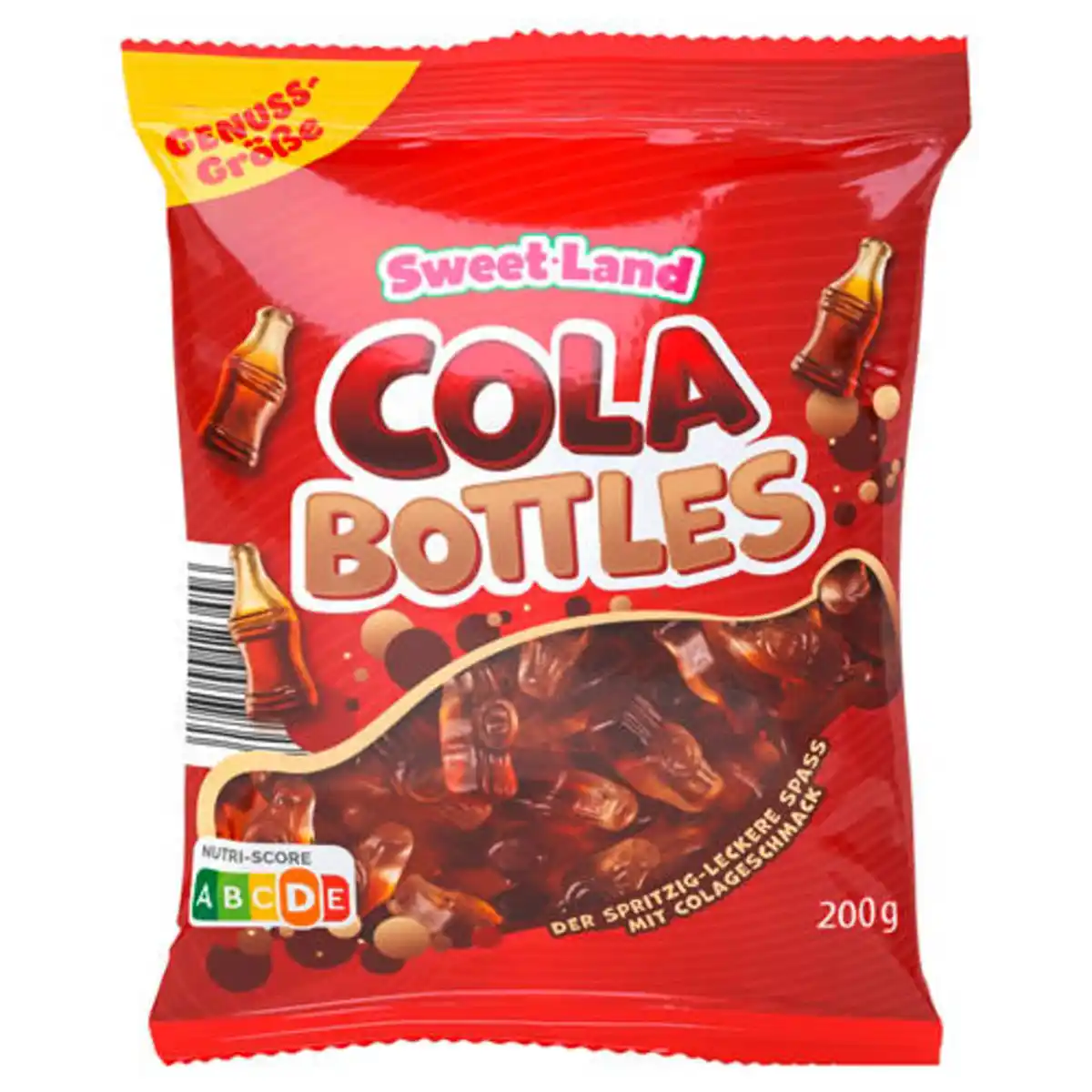 Bild 1 von SWEET LAND Gummibären 200 g, Cola Flaschen