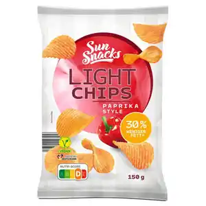 SUNSNACKS Light Chips 150 g, Paprika