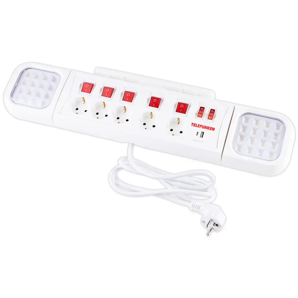 Bild 1 von Telefunken 5-fach Profi-LED-Steckdosenleiste