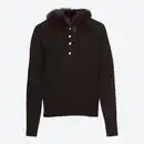 Bild 2 von Damen-Pullover mit Kunstfell-Kragen