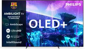 77OLED951/12 194 cm (77") OLED+ Ambilight TV, 4K Ultra HD, Smart-TV, 120 Hz, DVB-C/DVB-S2/DVB-T2 HD, Sprachsteuerung