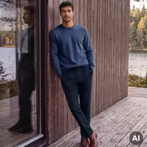 Herren-Hose mit elastischem Bund