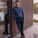 Bild 1 von Herren-Hose mit elastischem Bund