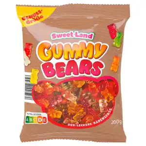 SWEET LAND Gummibären 200 g, Bären