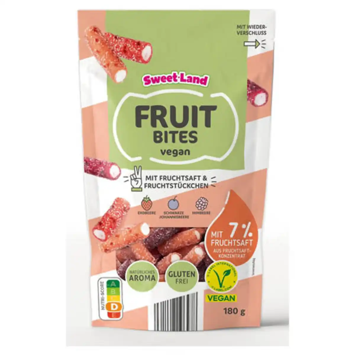 Bild 1 von SWEET LAND Vegane Fruchtgummis 180 g, Fruit Bites