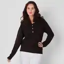 Bild 1 von Damen-Pullover mit Kunstfell-Kragen
